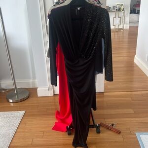 Black long sleeve dress